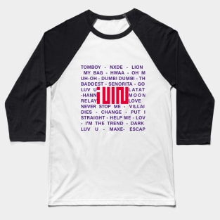 SONGS OF THE GROUP (G) IDLE Baseball T-Shirt